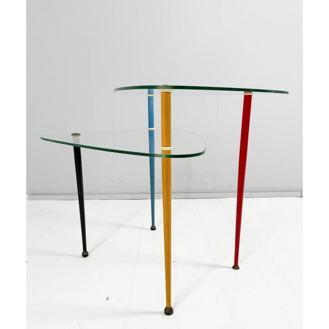Arlecchino Side Table by Edoardo Paoli for Vitrex, 1950s For Sale - Image 12 of 18