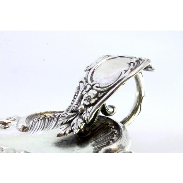 Silver Paddle with Applications and Raised Floral Motifs For Sale - Image 4 of 6