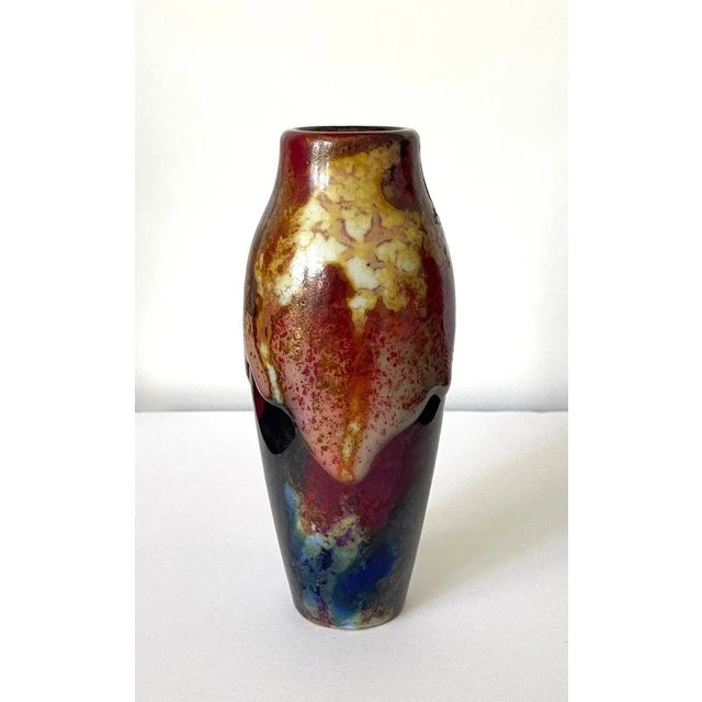1920s Ceramic Vase Royal Doulton Chang Ware For Sale In Atlanta - Image 6 of 12
