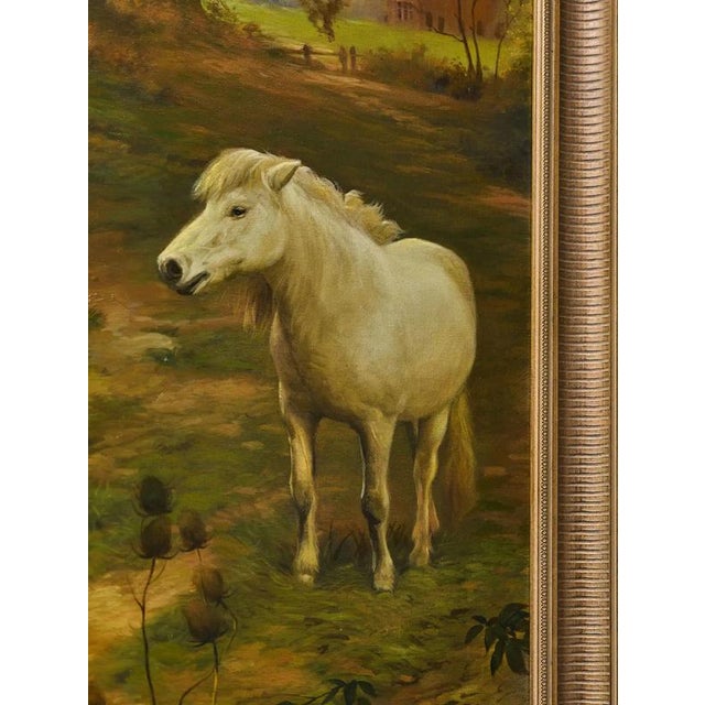 Victorian Painter, The Taming of the Pony, 19th Century, Oil on Panel For Sale - Image 3 of 9