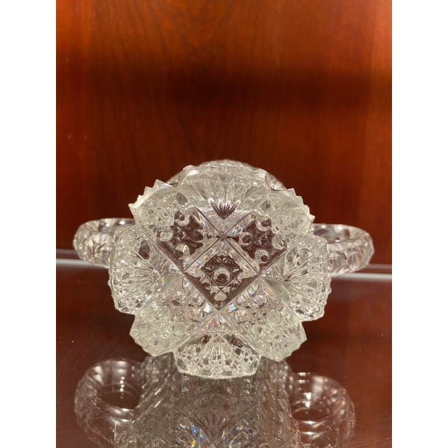 Stunning! American Brilliant Period (Abp) 1800’s-Early 1900’s Rare Cut Glass Antique Creamer / Multi Purpose Piece. With Sparkling, Intricate Details For Sale - Image 9 of 12