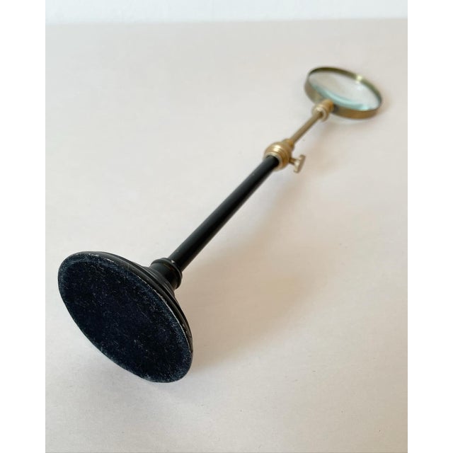 Metal Vintage Metal and Brass Telescoping Magnifying Glass For Sale - Image 7 of 7