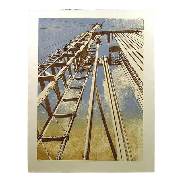 Ted Thomas "Tripping for Bit #3" Signed and Numbered Art Etching For Sale