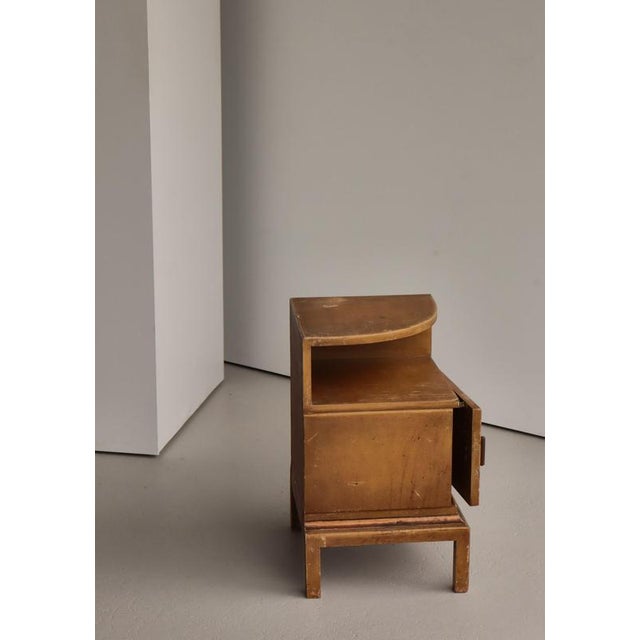 Brown Danish Art Deco Hand-Decorated Side Table, 1930s For Sale - Image 8 of 18