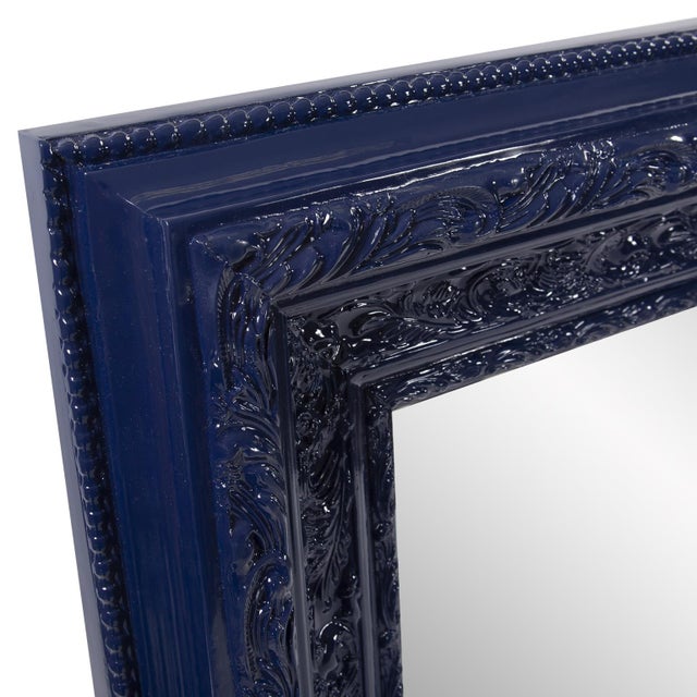 Traditional Nottingham Navy Blue Mirror For Sale - Image 3 of 6