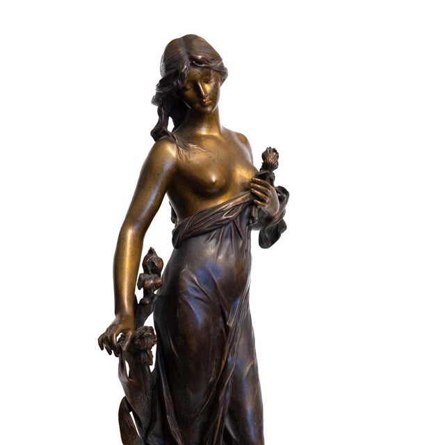 Metal Edouard Drouot, Diana Sculpture, 19th Century, Bronze For Sale - Image 7 of 18