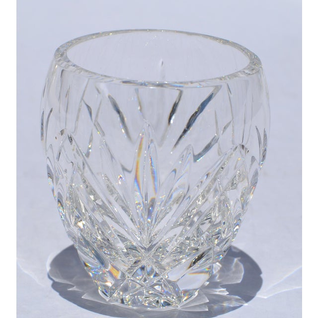 1960s Waterford Crystal Votive Candle Holder Intricate Brilliant Cut-Glass Star Base For Sale - Image 12 of 12