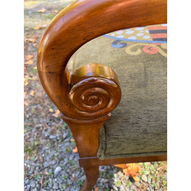 French Empire Style Armchairs With Heraldic Crests, a Pair For Sale - Image 13 of 17