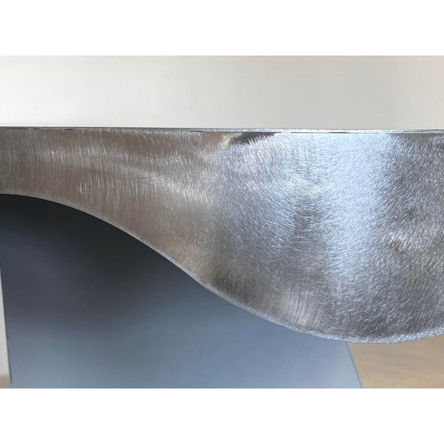 Iron and Steel Console, 1980s For Sale - Image 18 of 18