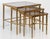French Nesting Tables of Brass With Smoked Glass For Sale In Austin - Image 6 of 18