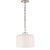 Thomas O'Brien for Visual Comfort Signature Katie Dome Pendant in Polished Nickel with White Glass For Sale
