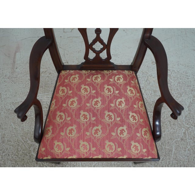 Set of 10 Henkel Harris Model 115 Mahogany Dining Room Chairs For Sale In Philadelphia - Image 6 of 12