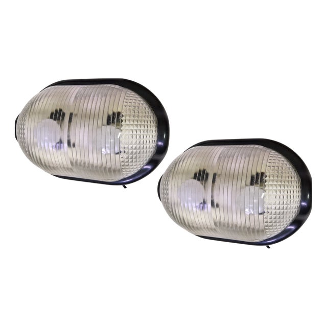 Adjustable Dark Blue Noce Table Lamps by Achille Castiglioni for Flos, 1980s, Set of 2 For Sale