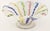Murano Latticino Ribbon Art Glass Footed Bowl — Multicolor Gold Fleck, Italy For Sale In Los Angeles - Image 6 of 14