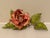 Cerise Vintage Tole Rose For Sale - Image 8 of 8