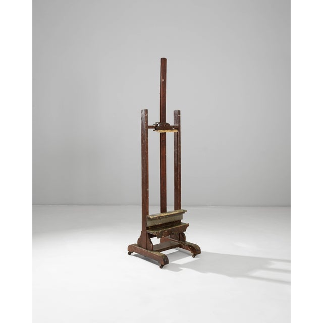 Brown 20th Century French Artist's Wooden Easel For Sale - Image 8 of 18