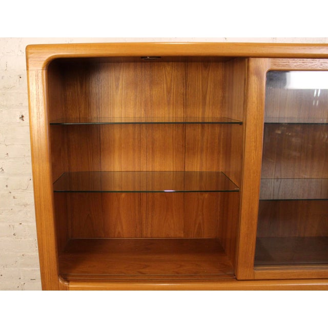 Wood Vintage Mid-Century Teak Server and Buffet Cabinet For Sale - Image 7 of 17