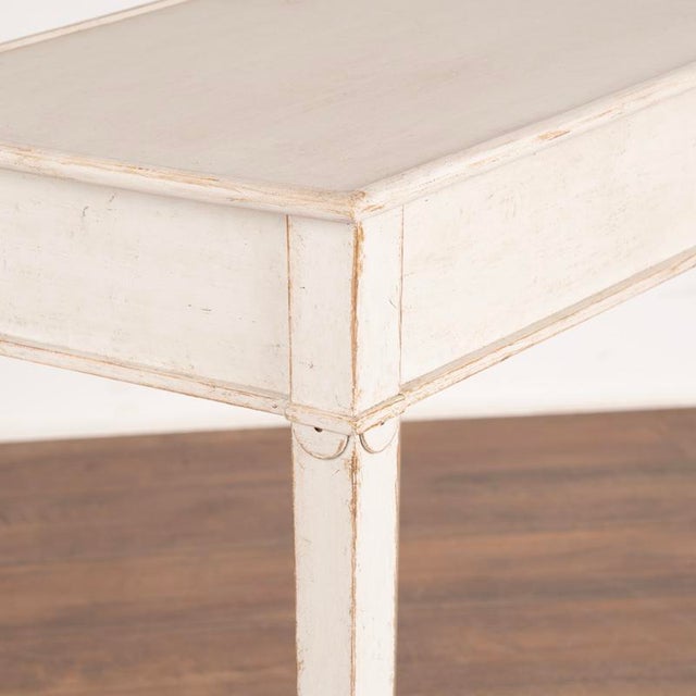 Antique Swedish Gustavian White Painted Small Side Table With Drawer ...