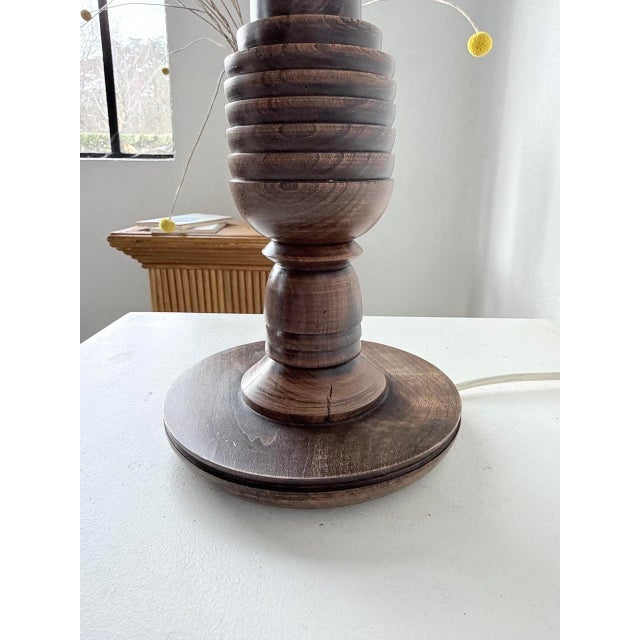 Vintage Art Deco Oak Desk Lamp, 1940s For Sale - Image 16 of 18