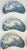 Royal Worcester Victorian Style Royal Worcester Blue & White Transferware Pottery Bone Plates S/9 For Sale - Image 4 of 8