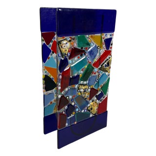 Vintage Italian Vase in Murano Glass, 1970s For Sale
