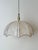 Mid-Century Pendant Light with Brass and Cocoon-Style Shade, 1980s For Sale - Image 4 of 12