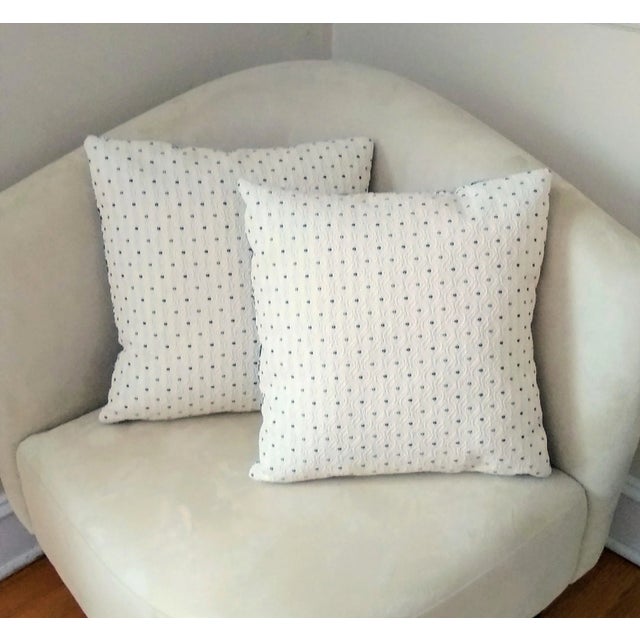 Botanical Reversible Accent Pillows - a Pair For Sale - Image 4 of 12