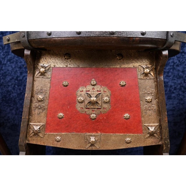 1970s Medieval Style Bar and Stools, 1970, Set of 3 For Sale - Image 5 of 6