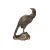 Chinese Handmade Detail Chinese Silver Coating Metal Eagle on Rock Figure For Sale - Image 3 of 6