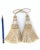 A Pair of Champagne and Cream Key Tassels For Sale - Image 4 of 11