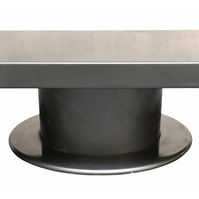Rotating Metal Console Table, Italy, 1990s For Sale - Image 4 of 8