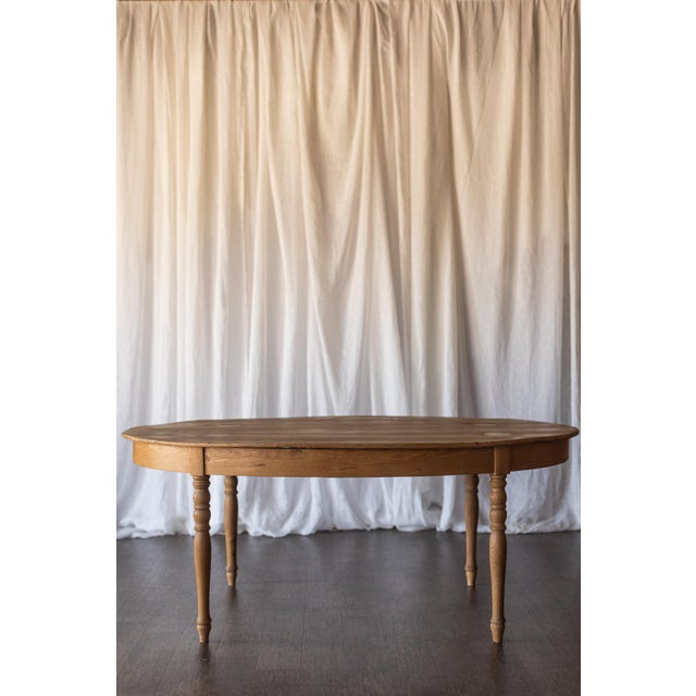 Early 20th Century Pine Louis Phillpe Oval Table For Sale - Image 11 of 14