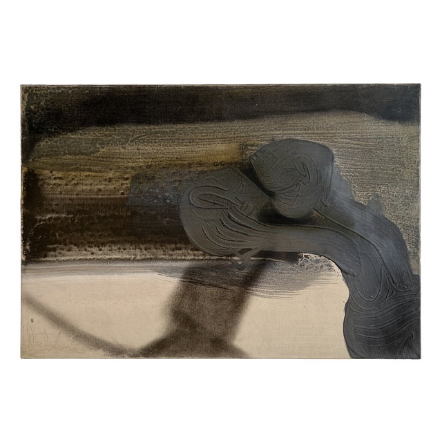 Gaston Orellana, Abstract Composition, Oil on Canvas, 1960s For Sale