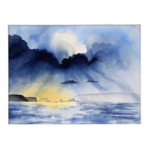 Rays of Sun Through the Clouds - Seascape