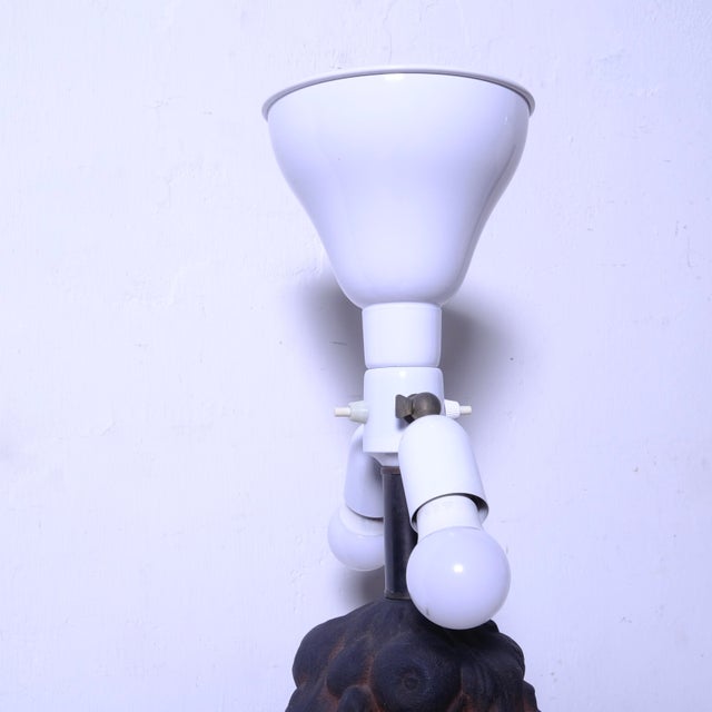 Beige Cast Iron Table Lamp, 1960s For Sale - Image 8 of 18