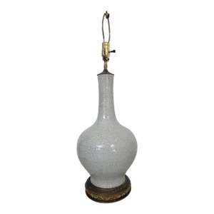 Oriental Gray Crackle Lamp