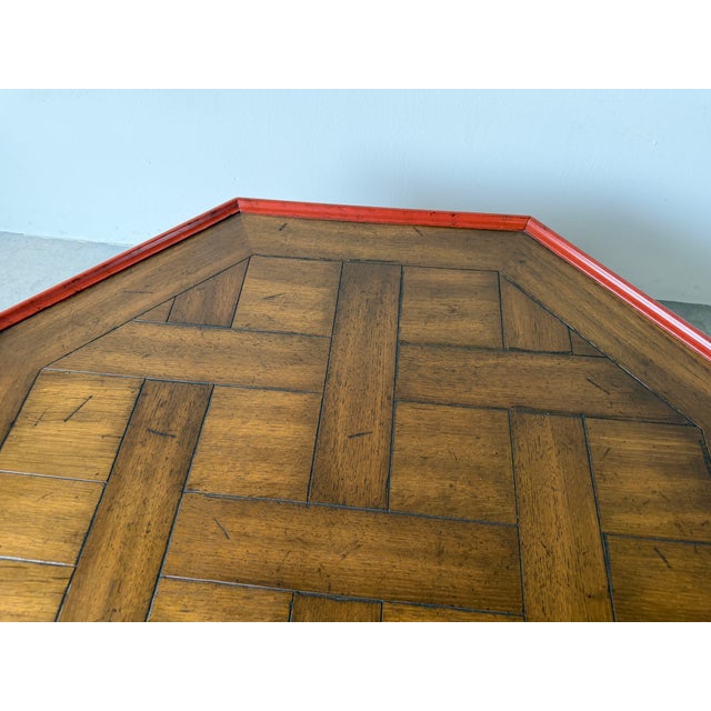 Vintage Baker Furniture Chinoiserie Style Octagonal Coffee Table For Sale - Image 12 of 18