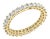 14K Yellow Gold 2.00 Cttw Shared Prong Set Princess Cut Diamond Eternity Band Ring (J-K Color, SI1-S For Sale