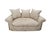 Classic English Country elegance meets relaxed comfort in this custom-tailored late 20th-century bench seat loveseat....