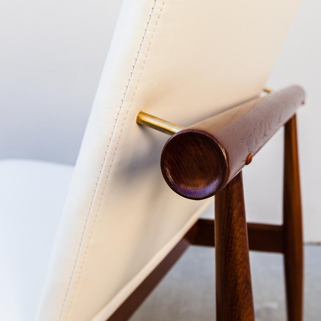 Vintage Restored Finn Juhl Model 137 "Japan" Slipper Chairs in Teak, 2 Pieces For Sale - Image 12 of 16