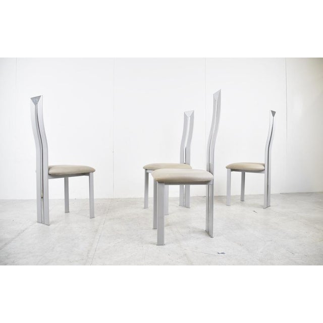 Vintage Postmodern Dining Chairs, 1980s, Set of 4 For Sale - Image 9 of 12