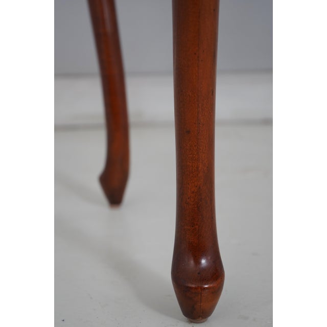 Vintage Victorian Style Mahogany Marble Top 1 Drawer Console Table For Sale - Image 9 of 17