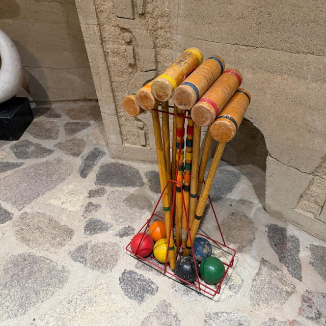 South Bend Croquet Set Mid Century Modern For Sale - Image 4 of 13