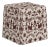 Dyer Otomi Print Skirted Storage Ottoman For Sale