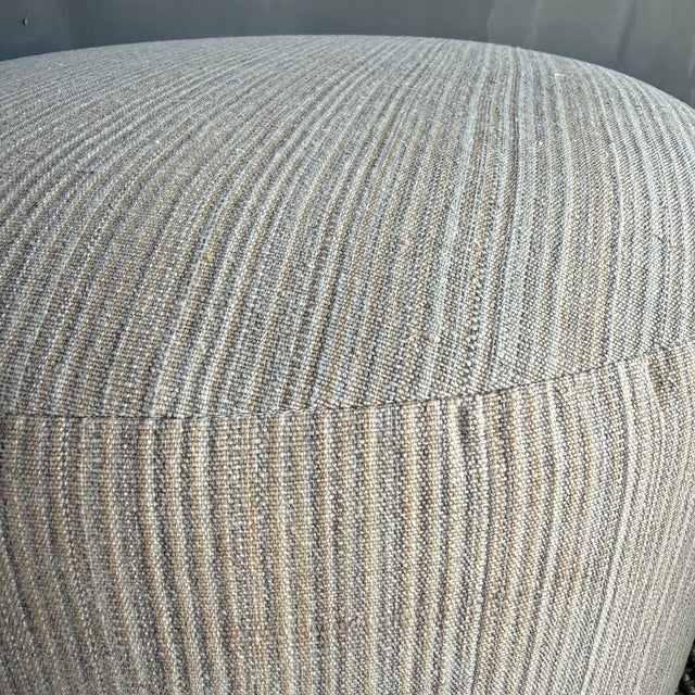 Not Yet Made - Made To Order Pair of beige Ottomans Made From Vintage Turkish Rugs For Sale - Image 5 of 5