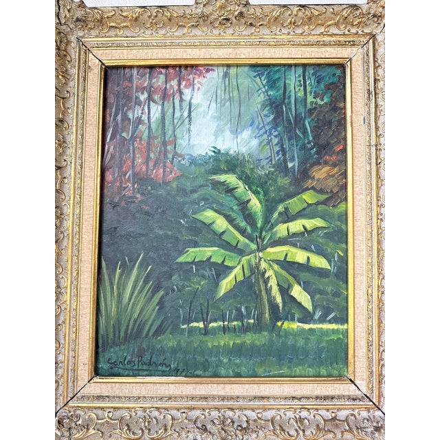 Carlos Padron, Landscape Composition, 1979, Oil Painting on Canvas, Framed For Sale - Image 17 of 18