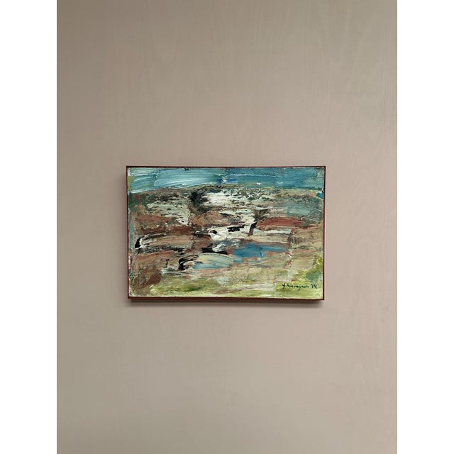 Yngve Werngren, Komposition, 1974, Oil Painting on Canvas, Framed For Sale - Image 7 of 16