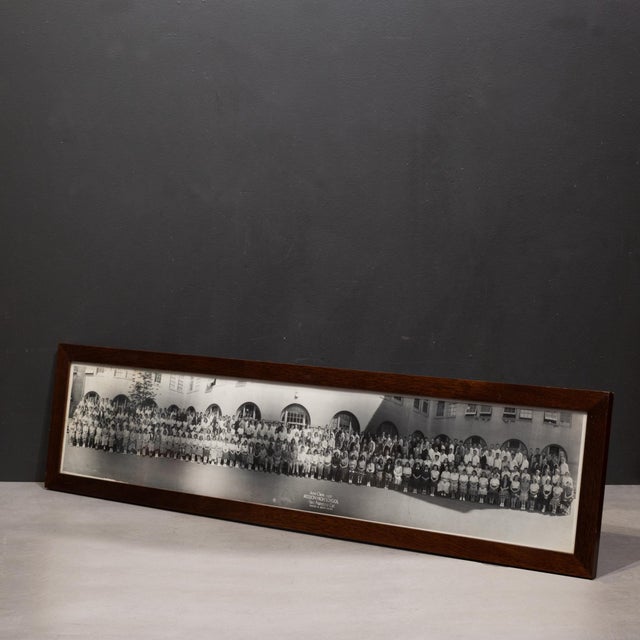 ABOUT An original black and white panoramic photo of Mission High School in San Francisco, California. Professionally...