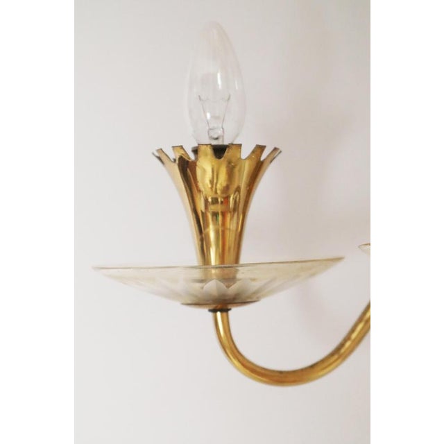 Crystal and Brass Wall Sconce with Glass by Lightolier, 1950s For Sale - Image 16 of 18