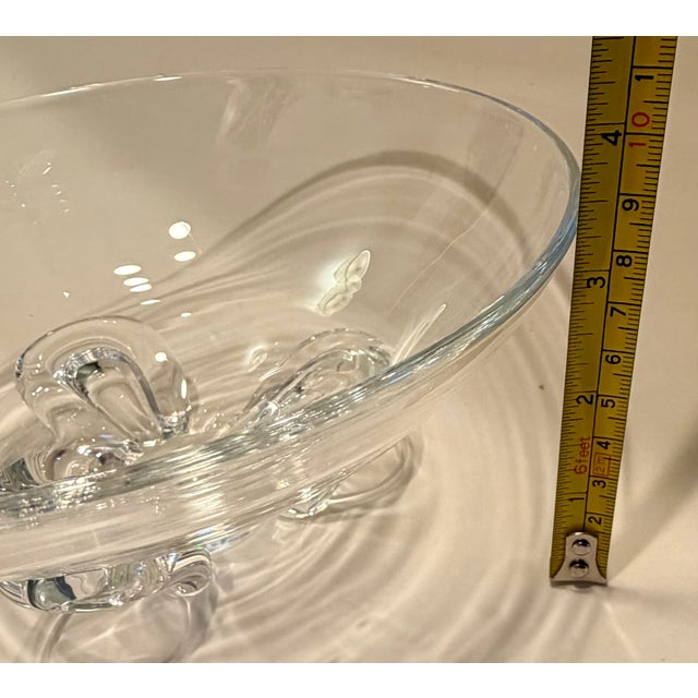 Mid 20th Century Steuben Crystal Floret Bowl Designed by Donald Pollard For Sale In Chicago - Image 6 of 14